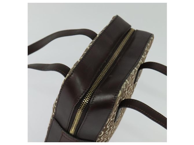Céline Borsa a mano in tela Macadam Celine C beige e oro Auth BD2013 D'oro - vista 6