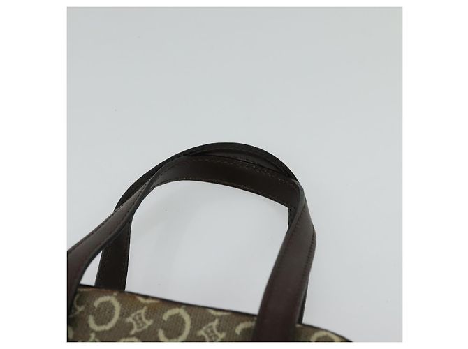 Céline Borsa a mano in tela Macadam Celine C beige e oro Auth BD2013 D'oro - vista 8