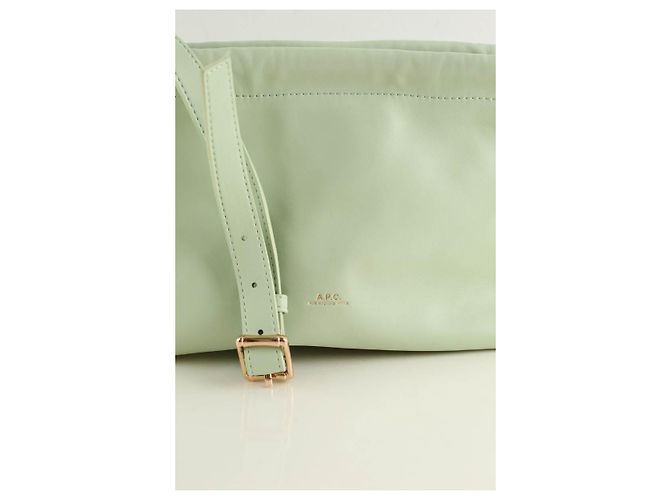 Apc Sac à bandoulière en cuir vert - vue 2