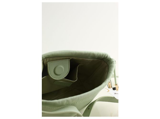 Apc Sac à bandoulière en cuir vert - vue 4