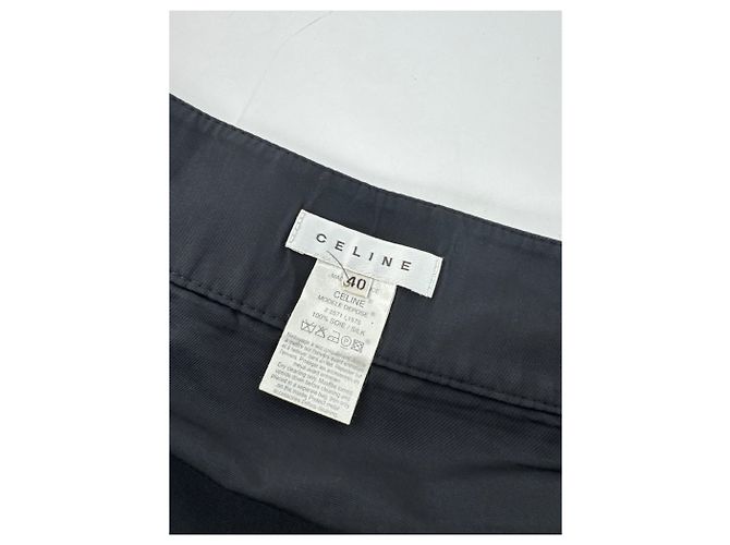 Céline Vintage Celine Polyesterrock schwarz 40 - Ansicht 13