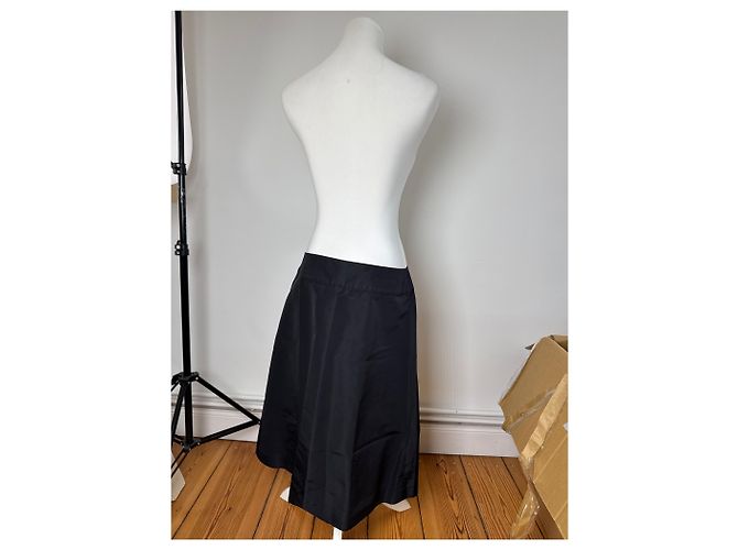 Céline Vintage Celine Polyesterrock schwarz 40 - Ansicht 3