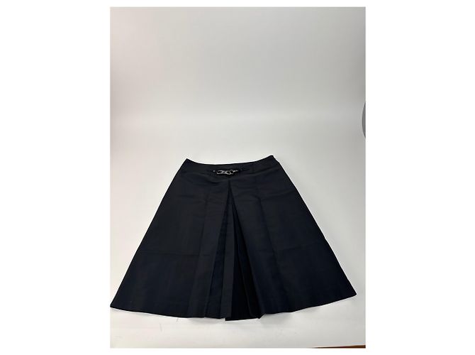 Céline Vintage Celine Polyesterrock schwarz 40 - Ansicht 4