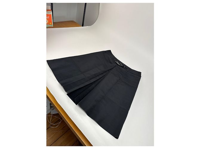 Céline Vintage Celine Polyesterrock schwarz 40 - Ansicht 7