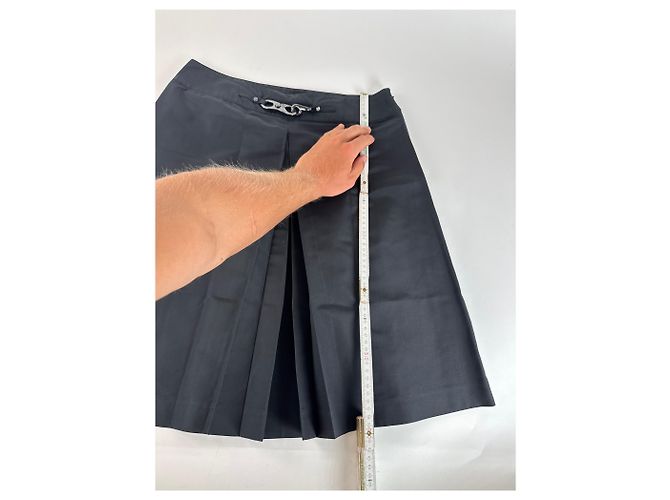 Céline Vintage Celine Polyesterrock schwarz 40 - Ansicht 9