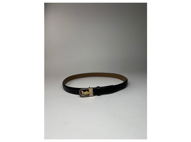 Céline Vintage Celine Ledergürtel schwarz - Ansicht 5