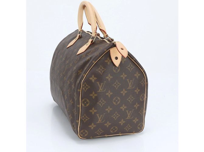 Louis Vuitton RFID Monogram Speedy 35 Mini Boston Handtasche Braun Monogramm - Ansicht 4