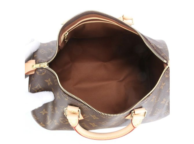 Louis Vuitton RFID Monogram Speedy 35 Mini Boston Handtasche Braun Monogramm - Ansicht 9