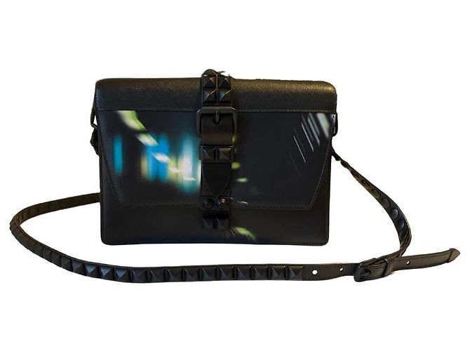 BAG PRADA ELEKTRA CITY LIGHTS SAFFIANO NERO Grigio Grigio antracite - vista 3