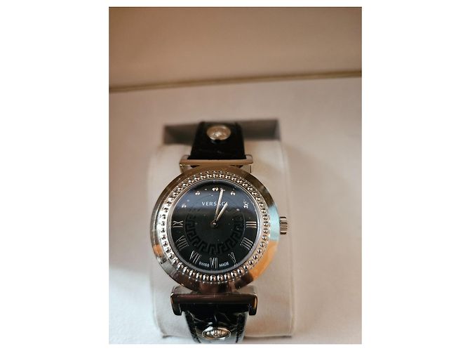 Neue Versace-Uhr für Frauen. Schwarz - Ansicht 5