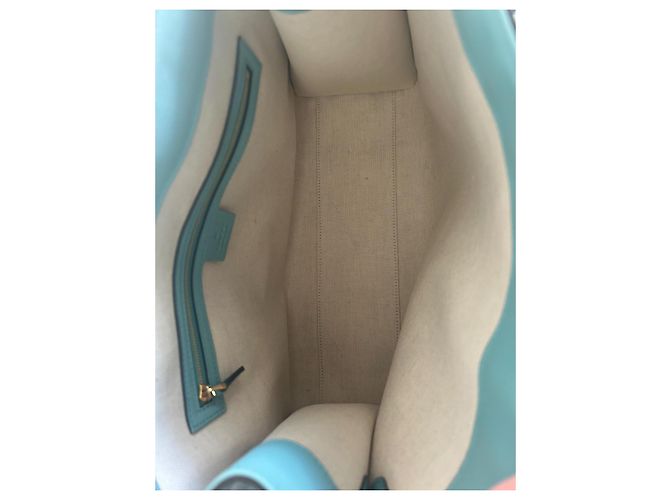 Gucci GG Star Tote Tasche Leder Türkis - Ansicht 11