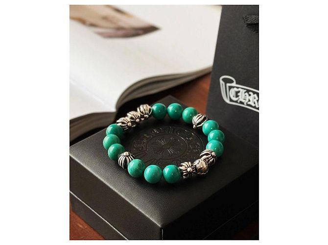 Bracciale in perle turchesi Chrome Hearts Argento Turchese - vista 3
