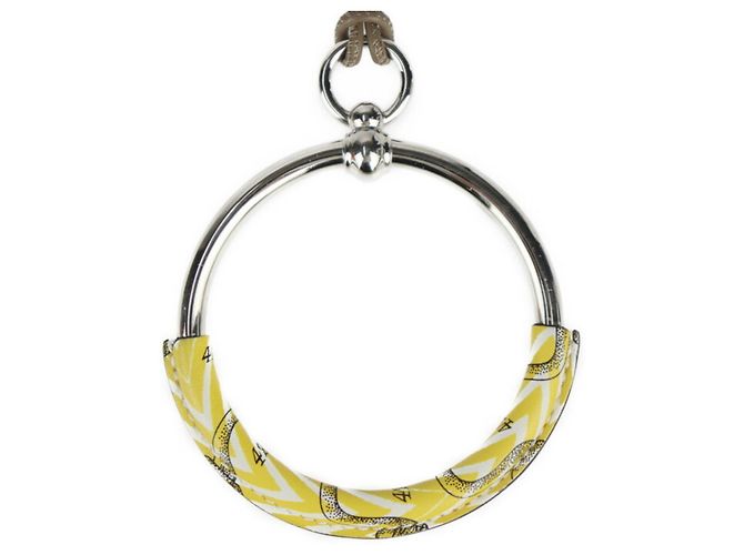 Hermès Collar Hermes Loop Della Cavalleria Plata Amarillo - vista 3