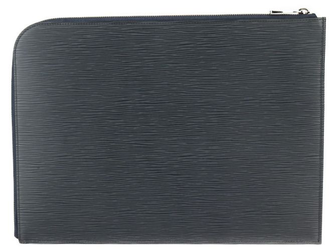 Borsa Clutch Pochette Jour GM Epi Louis Vuitton Blu navy - vista 3