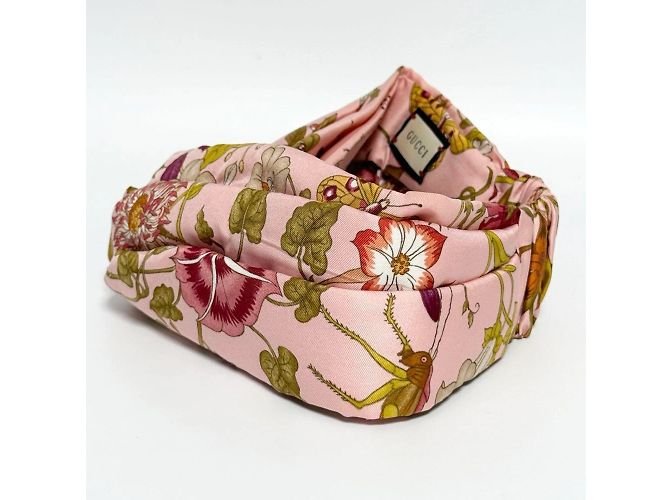 Fascia per capelli in seta Flora per donne Gucci - vista 3