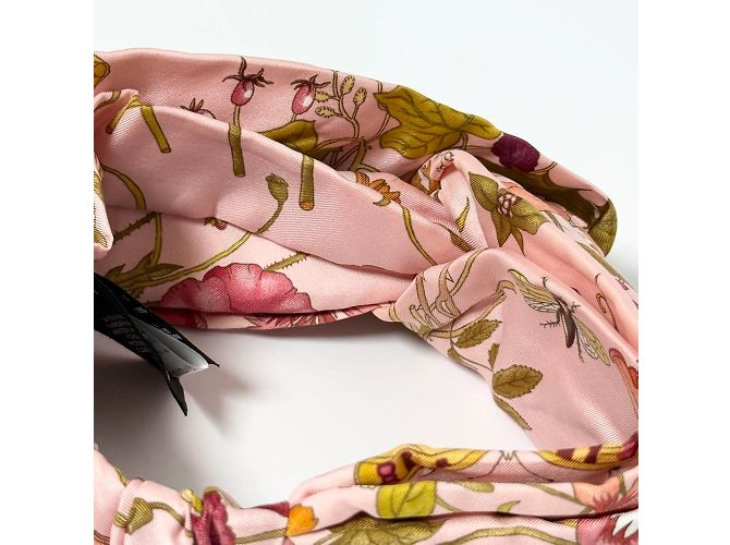 Fascia per capelli in seta Flora per donne Gucci - vista 7