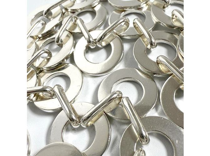 Céline Celine Vintage Kreis-Link-Halskette - Ansicht 7