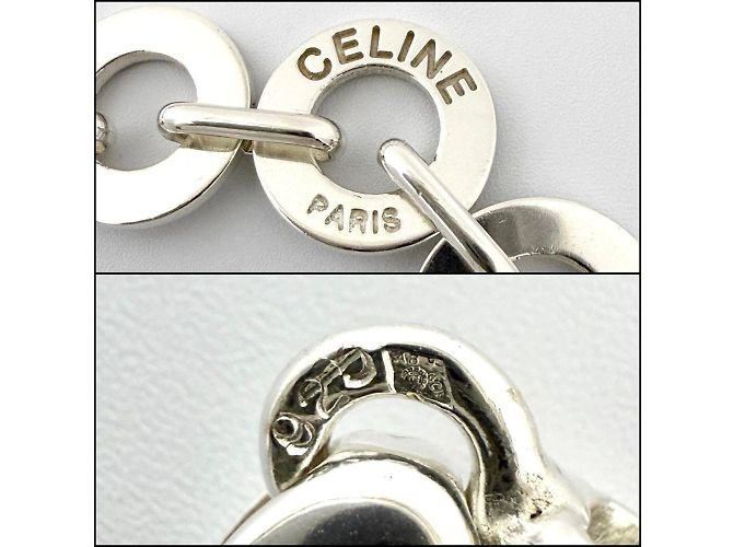 Céline Celine Vintage Kreis-Link-Halskette - Ansicht 9