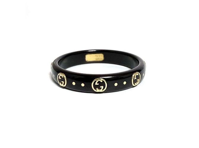 Gucci Men's K18 Interlocking G Icon Band Ring - view 3