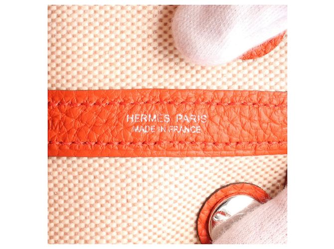 Hermès Beige Toile and Negonda Garden Party 23 - vista 4