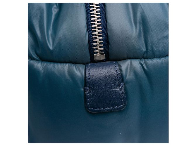 Chanel Blu Piccola Borsa in Nylon Trapuntato Coco Cocoon - vista 8
