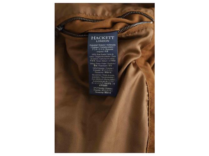 Hackett London Kamel-Lederjacke - Ansicht 7
