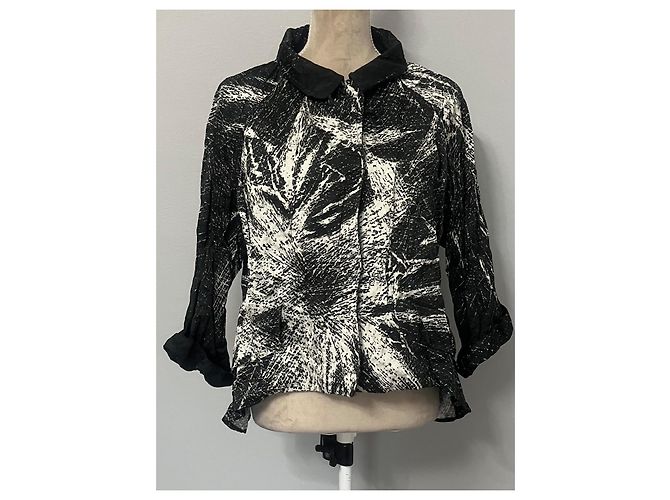Miu Miu abstract pattern jacket Black - view 2
