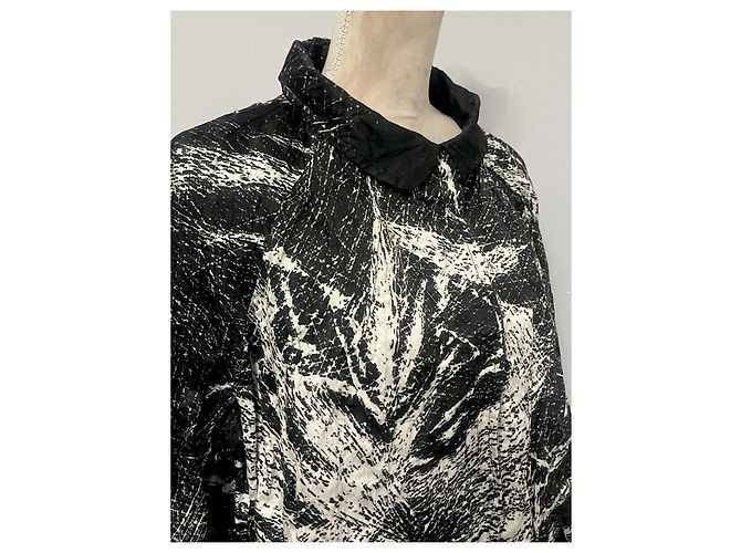 Miu Miu abstract pattern jacket Black - view 5