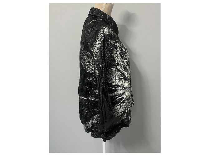 Miu Miu abstract pattern jacket Black - view 6