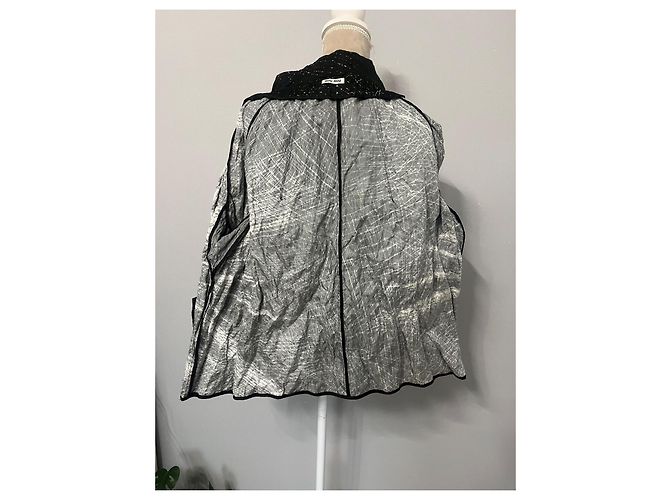 Miu Miu abstract pattern jacket Black - view 9