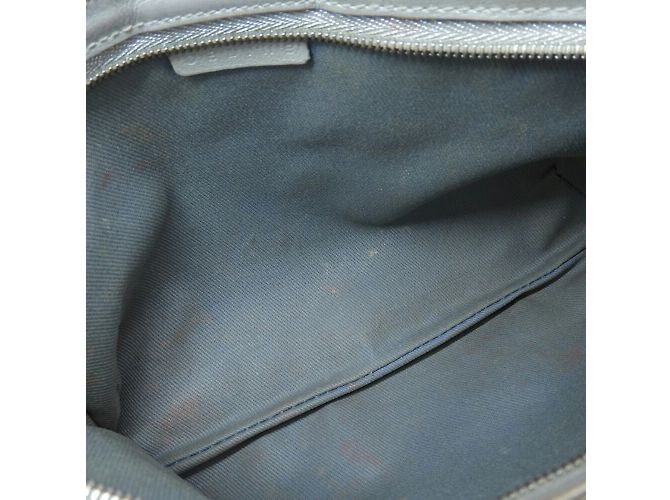 Céline Celine Macadam Pattern Triomphe Chain Schultertasche Hellblau - Ansicht 3