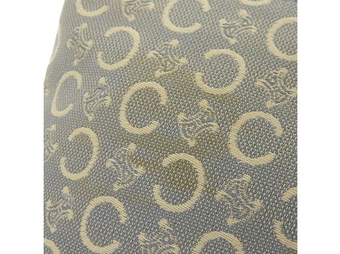 Céline Celine Macadam Pattern Triomphe Chain Schultertasche Hellblau - Ansicht 5