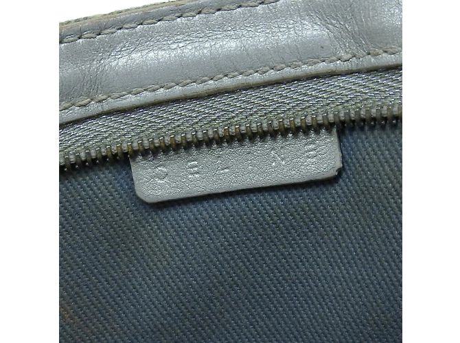 Céline Celine Macadam Pattern Triomphe Chain Schultertasche Hellblau - Ansicht 8