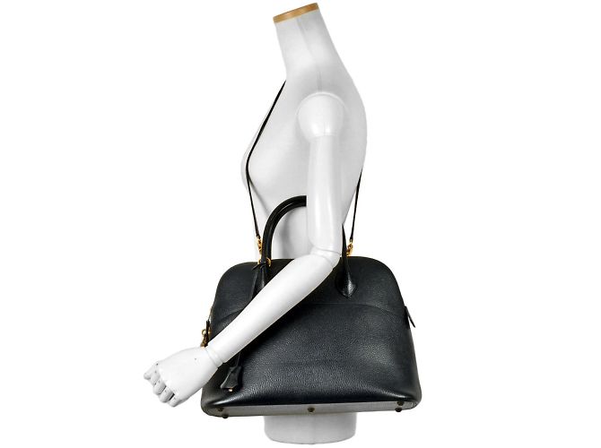 Hermès Borsa Hermes Bolide 35 in pelle Ardennes nera Nero - vista 8