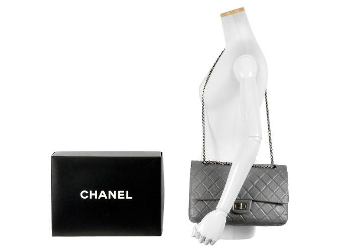Sac à épaule à chaîne Chanel Matelassé Double Flap Marron - vue 9