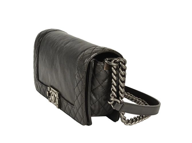 Borsa a Spalla Chanel Boy Nero - vista 2