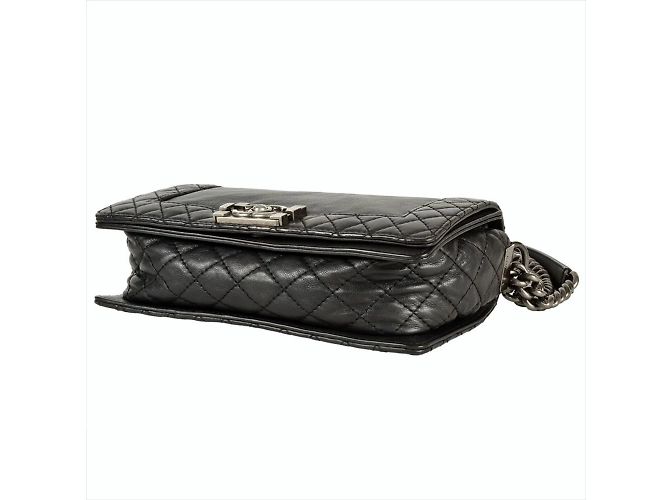 Borsa a Spalla Chanel Boy Nero - vista 4