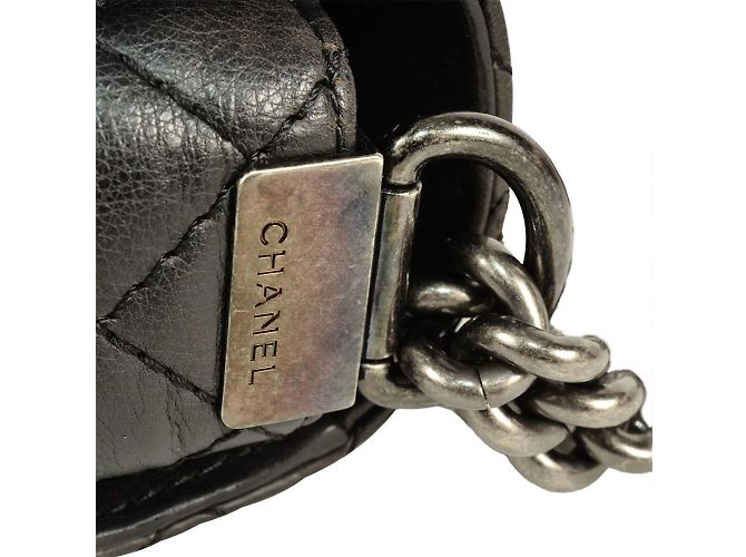 Borsa a Spalla Chanel Boy Nero - vista 5