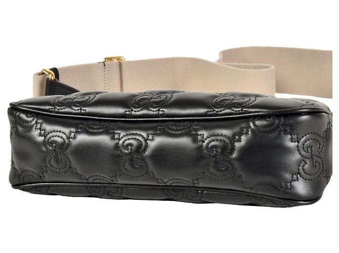 Borsa a Spalla Gucci GG Matelassé Nero - vista 4