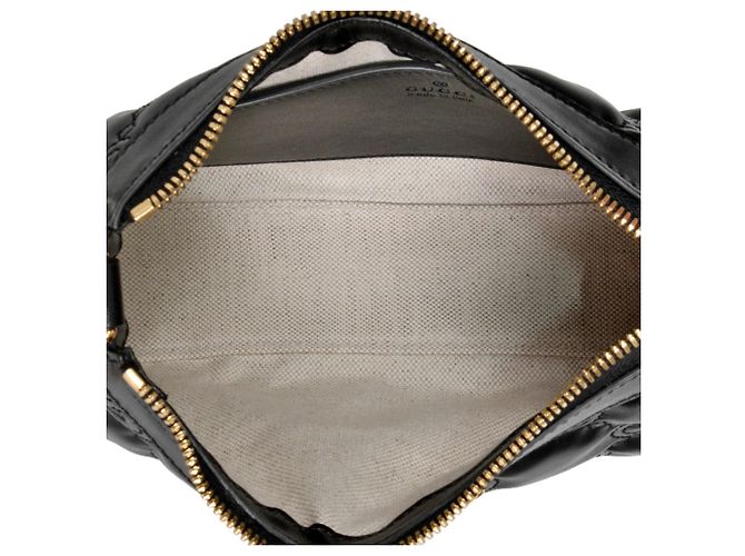Borsa a Spalla Gucci GG Matelassé Nero - vista 5