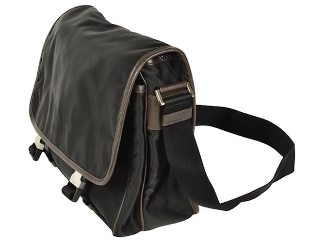 Borsa a spalla in nylon nero Prada - vista 2