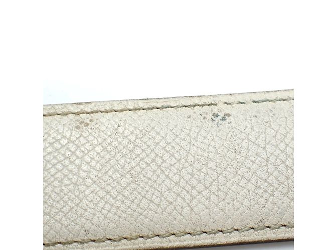 Herrenledergürtel Constance von Hermès Braun Weiß - Ansicht 5