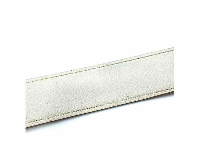 Herrenledergürtel Constance von Hermès Braun Weiß - Ansicht 6