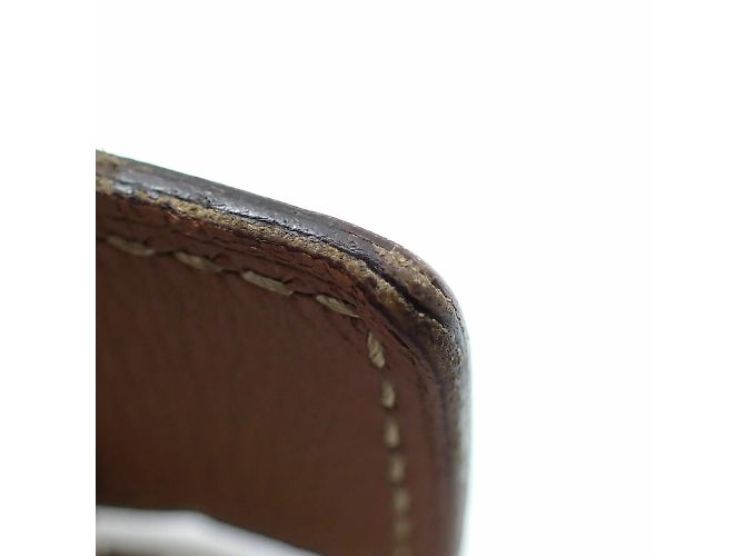 Herrenledergürtel Constance von Hermès Braun Weiß - Ansicht 9