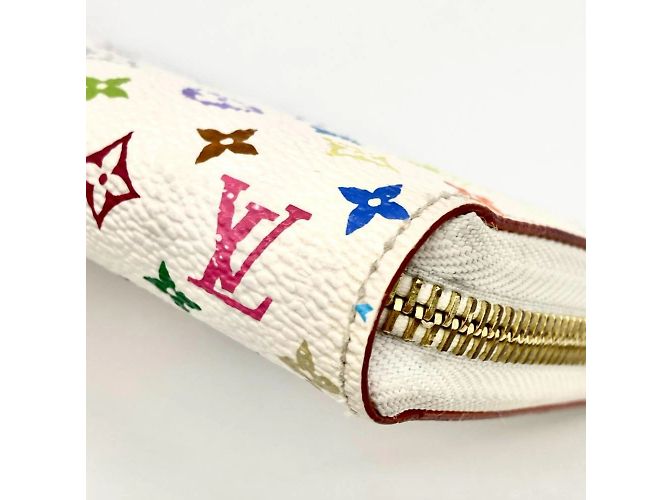 Louis Vuitton Monogram Multicolore Coin Purse White - view 4