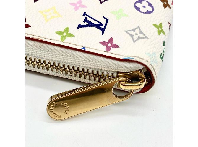 Louis Vuitton Monogram Multicolore Coin Purse White - view 5
