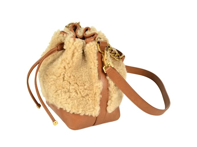 Borsa a mano Saint Laurent Emmanuel Beige - vista 2