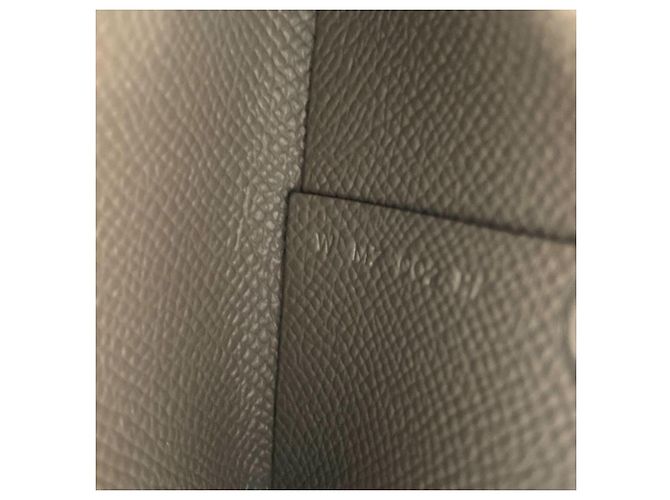 Hermès Monedero Hermes Bastia en cuero Epsom Castaño Gris pardo - vista 7