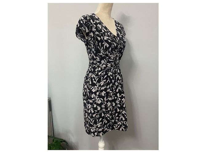 Vestido de seda con estampado floral Marella Max Mara Negro - vista 3