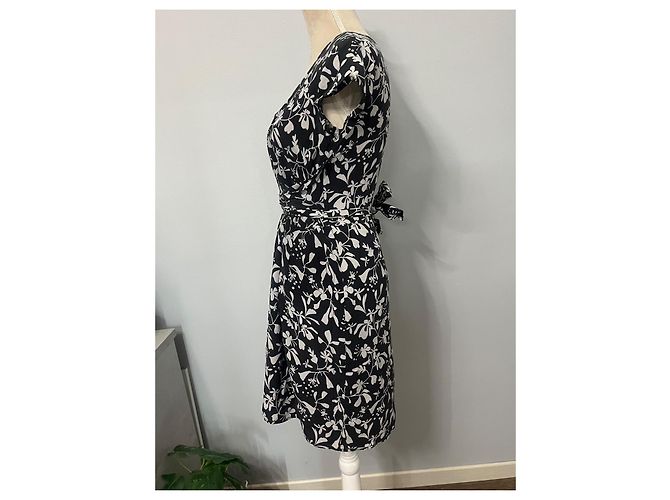 Vestido de seda con estampado floral Marella Max Mara Negro - vista 6